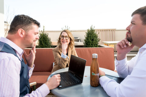 The Wilshire Group revenue cycle consulting team meeting outside